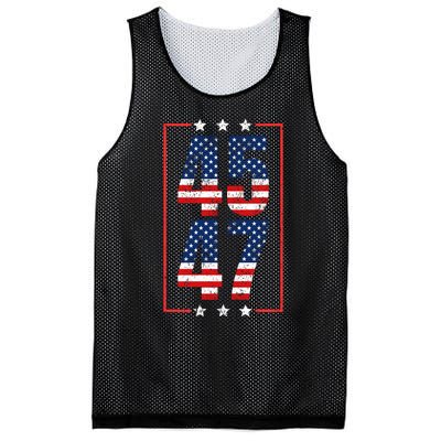 45 47 Trump Mesh Reversible Basketball Jersey Tank