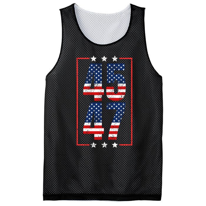 45 47 Trump Mesh Reversible Basketball Jersey Tank