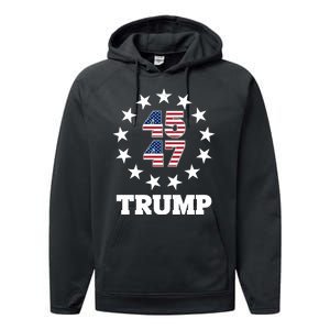 45 47 Trump Performance Fleece Hoodie