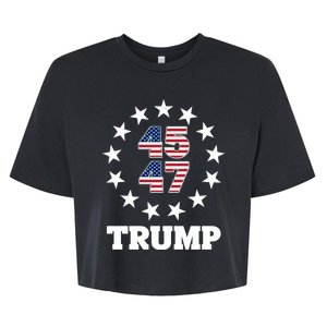 45 47 Trump Bella+Canvas Jersey Crop Tee