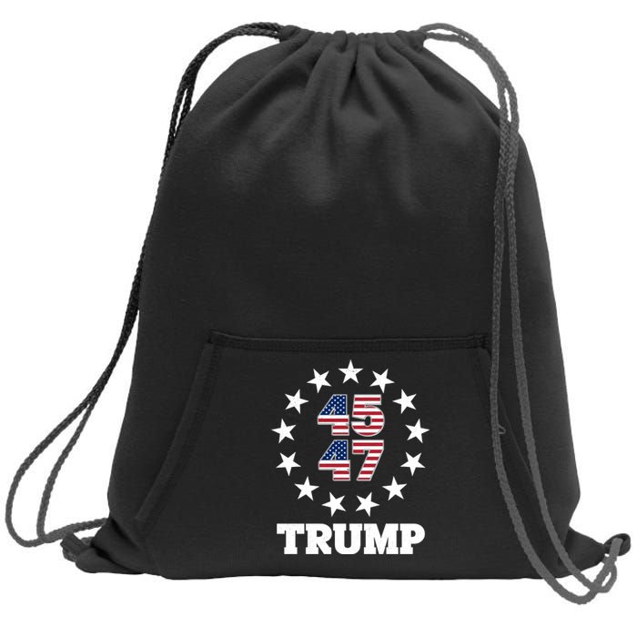 45 47 Trump Sweatshirt Cinch Pack Bag