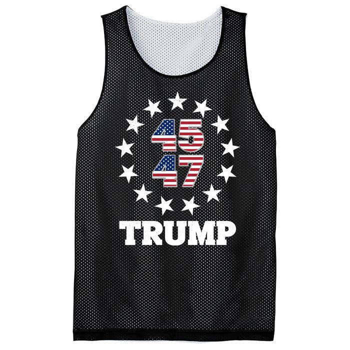 45 47 Trump Mesh Reversible Basketball Jersey Tank