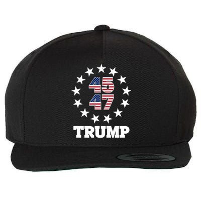 45 47 Trump Wool Snapback Cap