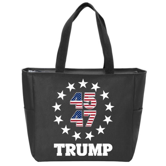 45 47 Trump Zip Tote Bag