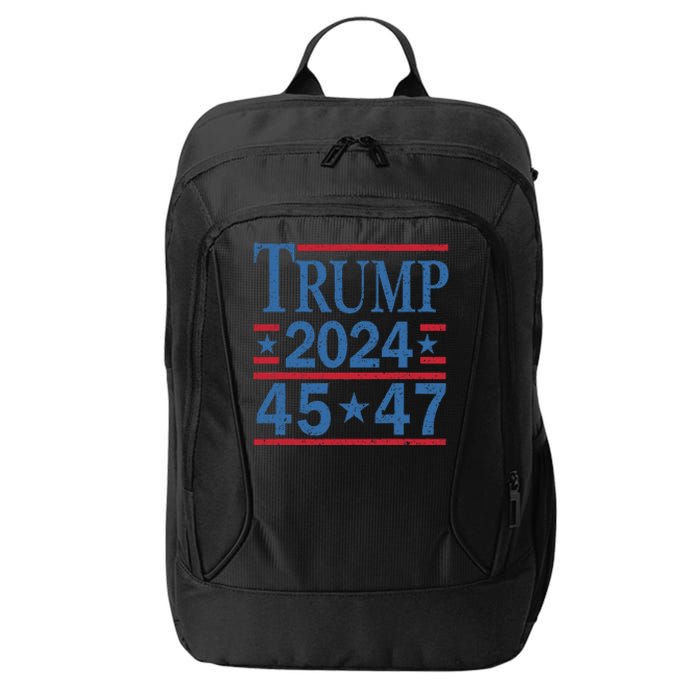 45 47 Trump 2024 American Flag Vote Trump City Backpack