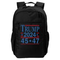 45 47 Trump 2024 American Flag Vote Trump Daily Commute Backpack