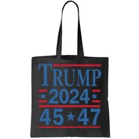 45 47 Trump 2024 American Flag Vote Trump Tote Bag