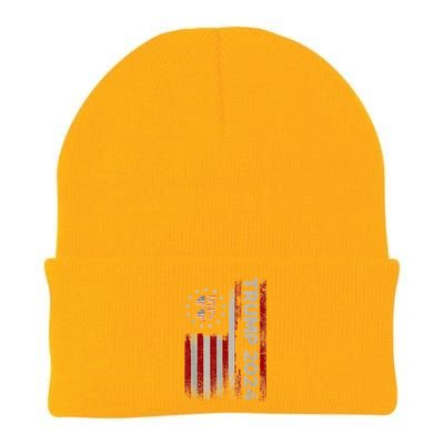 45 47 Trump 2024 American Flag Knit Cap Winter Beanie