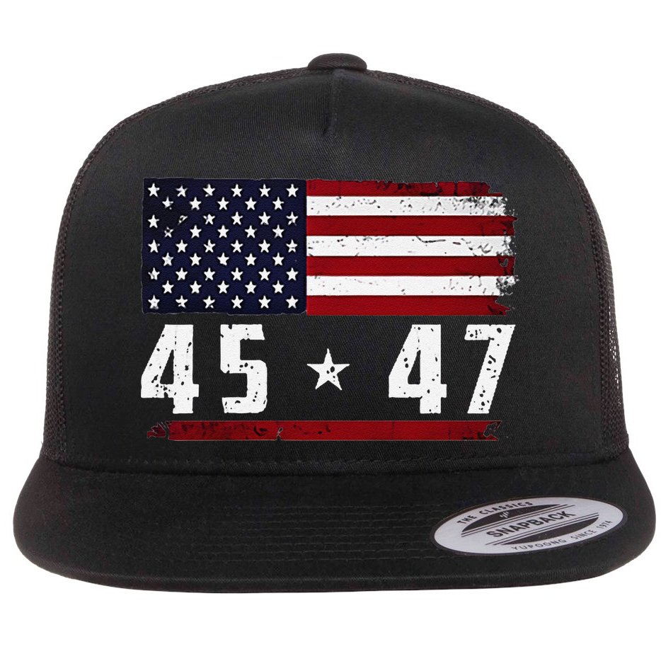45 47 Trumpt Gift Flat Bill Trucker Hat