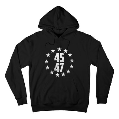 45 47 Trump 2024 American Flag Trump 2024 Hoodie