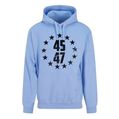 45 47 Trump 2024 American Flag Trump 2024 Unisex Surf Hoodie