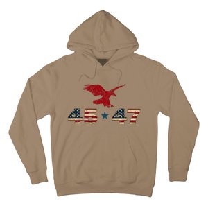 45 47 Trump 2024 President Election Patriotic Eagle Hoodie