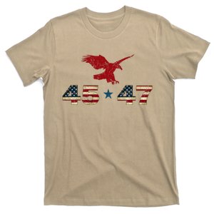 45 47 Trump 2024 President Election Patriotic Eagle T-Shirt