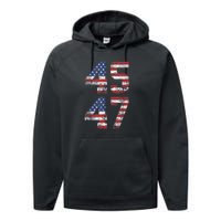 45 47 Trump 2024 Performance Fleece Hoodie