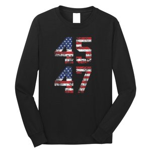 45 47 Trump 2024 Long Sleeve Shirt