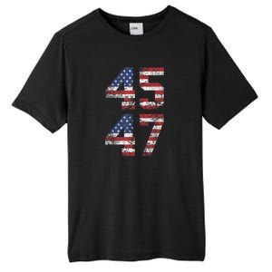 45 47 Trump 2024 Tall Fusion ChromaSoft Performance T-Shirt