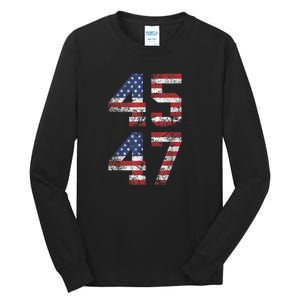 45 47 Trump 2024 Tall Long Sleeve T-Shirt