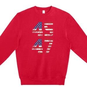 45 47 Trump 2024 Premium Crewneck Sweatshirt