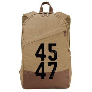 45 47 Trump 2024 Cotton Canvas Backpack