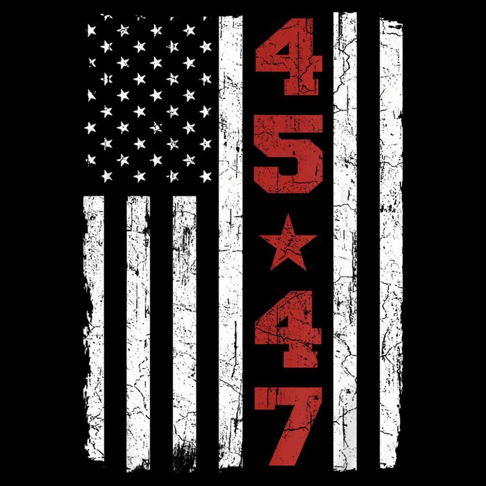45 47 Trump Vintage Usa Flag President Election Politic Flatbill Hat