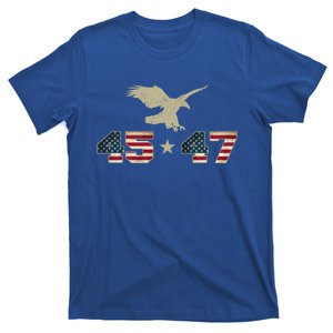 45 47 Trump 2024 President Election Patriotic Eagle Usa Flag Gift T-Shirt