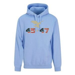 45 47 Trump 2024 President Election Patriotic Eagle Usa Flag Gift Unisex Surf Hoodie