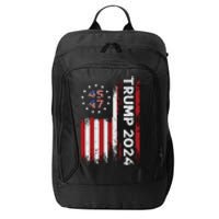 45 47 Trump 2024 American Flag City Backpack