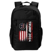 45 47 Trump 2024 American Flag Daily Commute Backpack