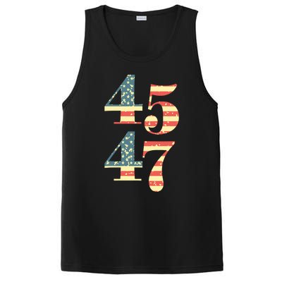 45 47 Trump 2024 Vintage Flag Support Trump 45 47 PosiCharge Competitor Tank