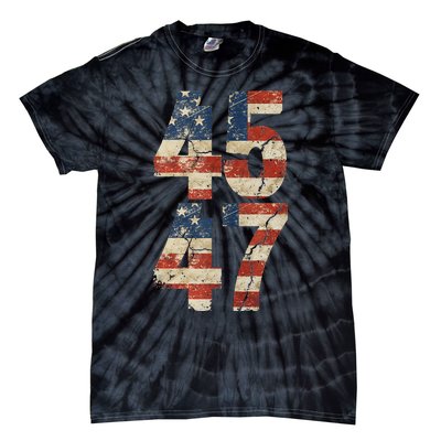 45 47 Trump 2024 Save America Again Take America Back Tie-Dye T-Shirt