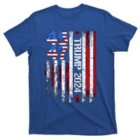 45 47 Trump 2024 American Flag T-Shirt