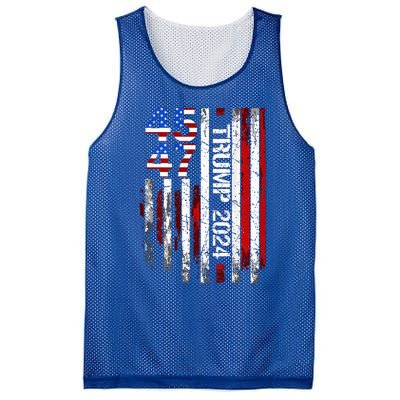 45 47 Trump 2024 American Flag Mesh Reversible Basketball Jersey Tank