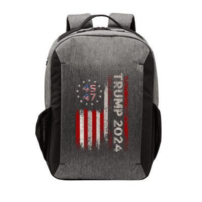 45 47 Trump 2024 American Flag Vector Backpack