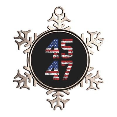 45 47 Trump 2024 Metallic Star Ornament