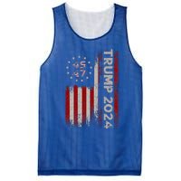 45 47 Trump 2024 American Flag Mesh Reversible Basketball Jersey Tank