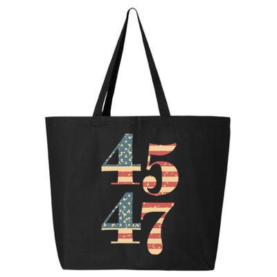 45 47 Trump 2024 Vintage Flag Support Trump 45 47 Wo 25L Jumbo Tote