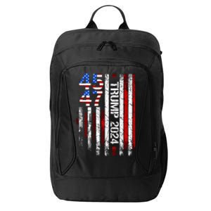 45 47 Trump 2024 American Flag City Backpack