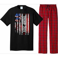 45 47 Trump 2024 American Flag Pajama Set