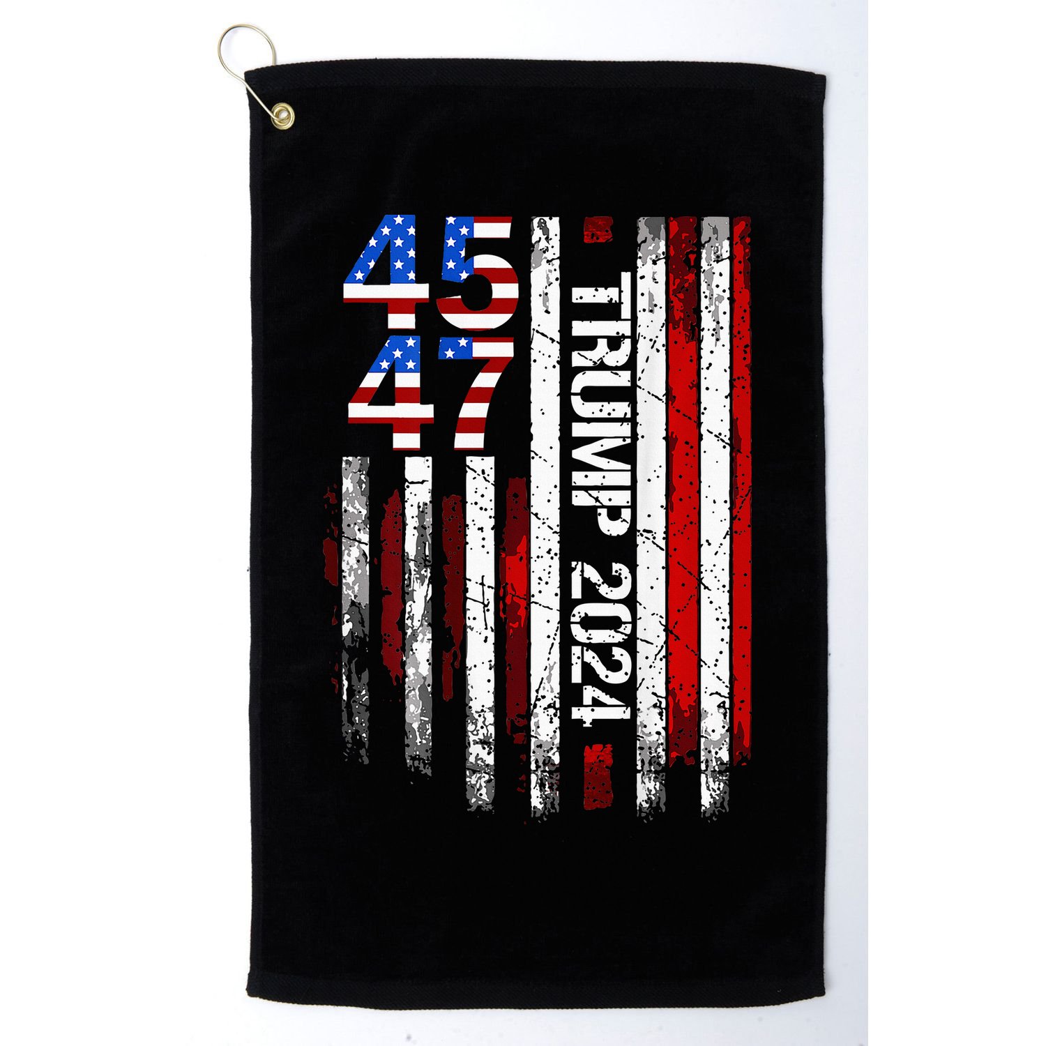 45 47 Trump 2024 American Flag Golf Towel