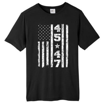 45 47 Trump Vintage Usa Flag 2024 President Election Politic Tall Fusion ChromaSoft Performance T-Shirt