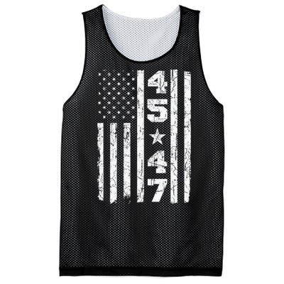 45 47 Trump Vintage Usa Flag 2024 President Election Politic Mesh Reversible Basketball Jersey Tank