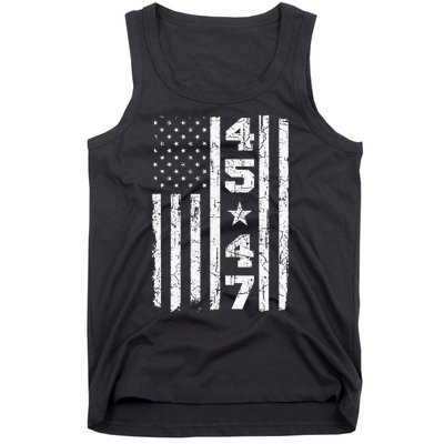 45 47 Trump Vintage Usa Flag 2024 President Election Politic Tank Top