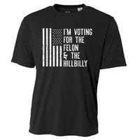 45 > 46 Trump Greater Than Joe Biden IM Voting For The Felon The Hillbilly 2024 Cooling Performance Crew T-Shirt