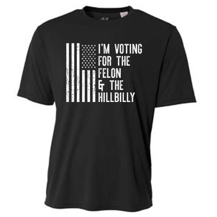 45 > 46 Trump Greater Than Joe Biden IM Voting For The Felon The Hillbilly 2024 Cooling Performance Crew T-Shirt