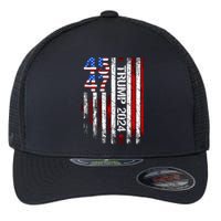 45 47 Trump 2024 American Flag Flexfit Unipanel Trucker Cap