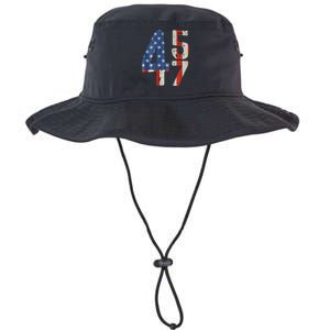 45 47 Trump 2024 American Flag (On Back) Legacy Cool Fit Booney Bucket Hat