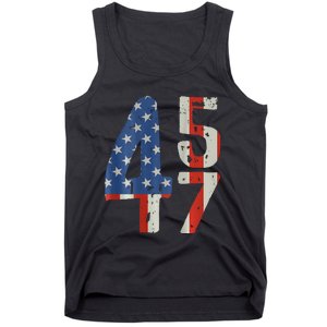 45 47 Trump 2024 American Flag (On Back) Tank Top