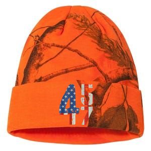 45 47 Trump 2024 American Flag (On Back) Kati Licensed 12" Camo Beanie