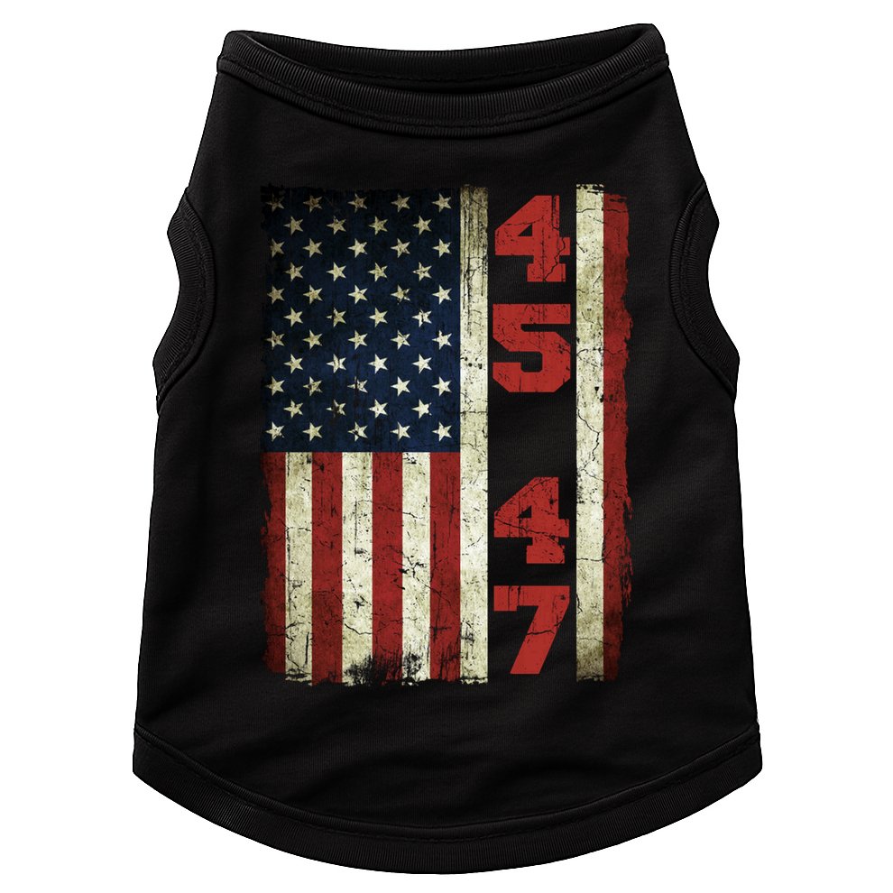 45 47 Trump Vintage Usa Flag 2024 President Election Politic Doggie Tank