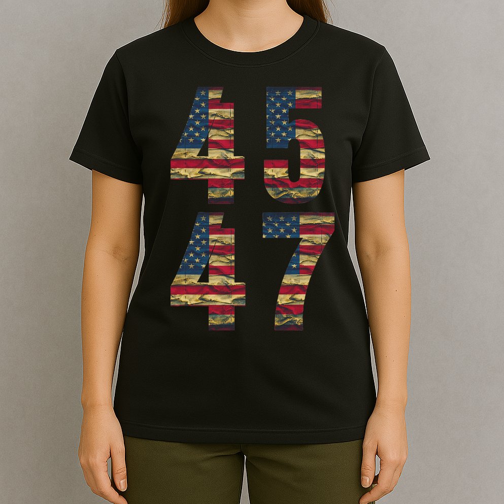 45 47 Trump Vintage Flag 2024 Election T-Shirt